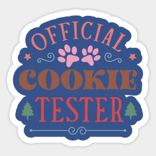 Official Cookie Tester - Merry Dogmas Sticker